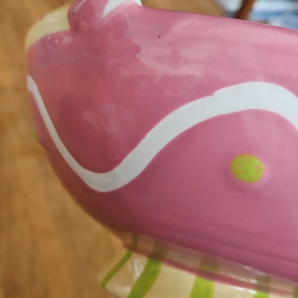 NWT Johanna Parker Carnival Cottage Easter Bunny Bowl